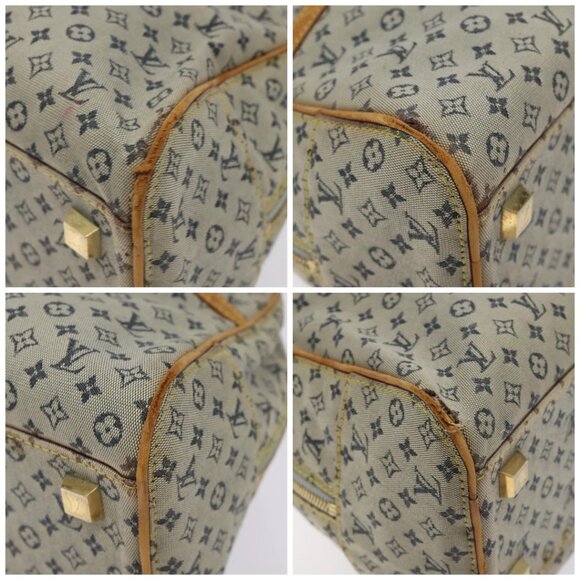 LOUIS VUITTON Monogram Mini Marie Hand Bag Blue M92003 LV Auth ti3219 - Picture 15 of 16